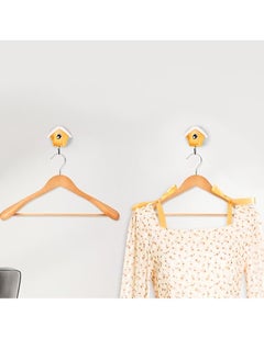 huanyin Wall Sticky Hooks , Self adhesive Strong Sticky Hooks Children Clothes Hanging Magic Unique Birdhouse Wall Hook, 2 Pieces Bamboo Wall Hooks For Hanging Kids Clothes, Coats and Hats  - Image 2