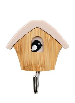 huanyin Wall Sticky Hooks , Self adhesive Strong Sticky Hooks Children Clothes Hanging Magic Unique Birdhouse Wall Hook, 2 Pieces Bamboo Wall Hooks For Hanging Kids Clothes, Coats and Hats  - Image 5
