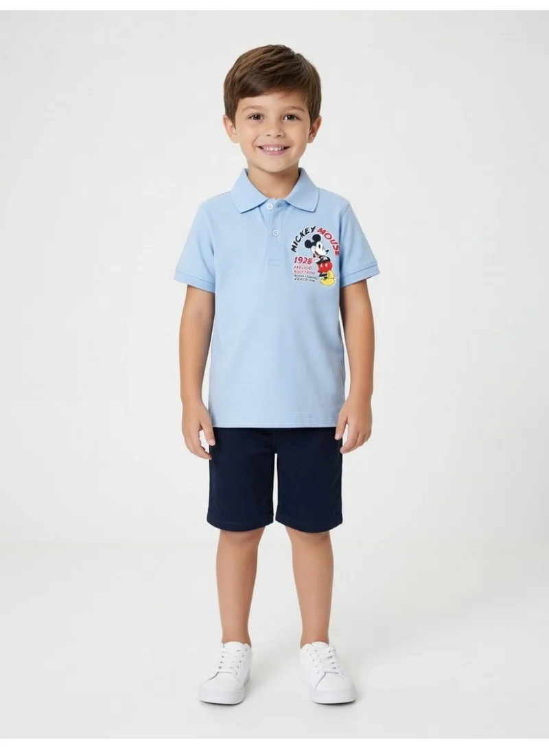 MICKEY MOUSE Mickey Mouse | Boys Polo T-Shirt | Blue