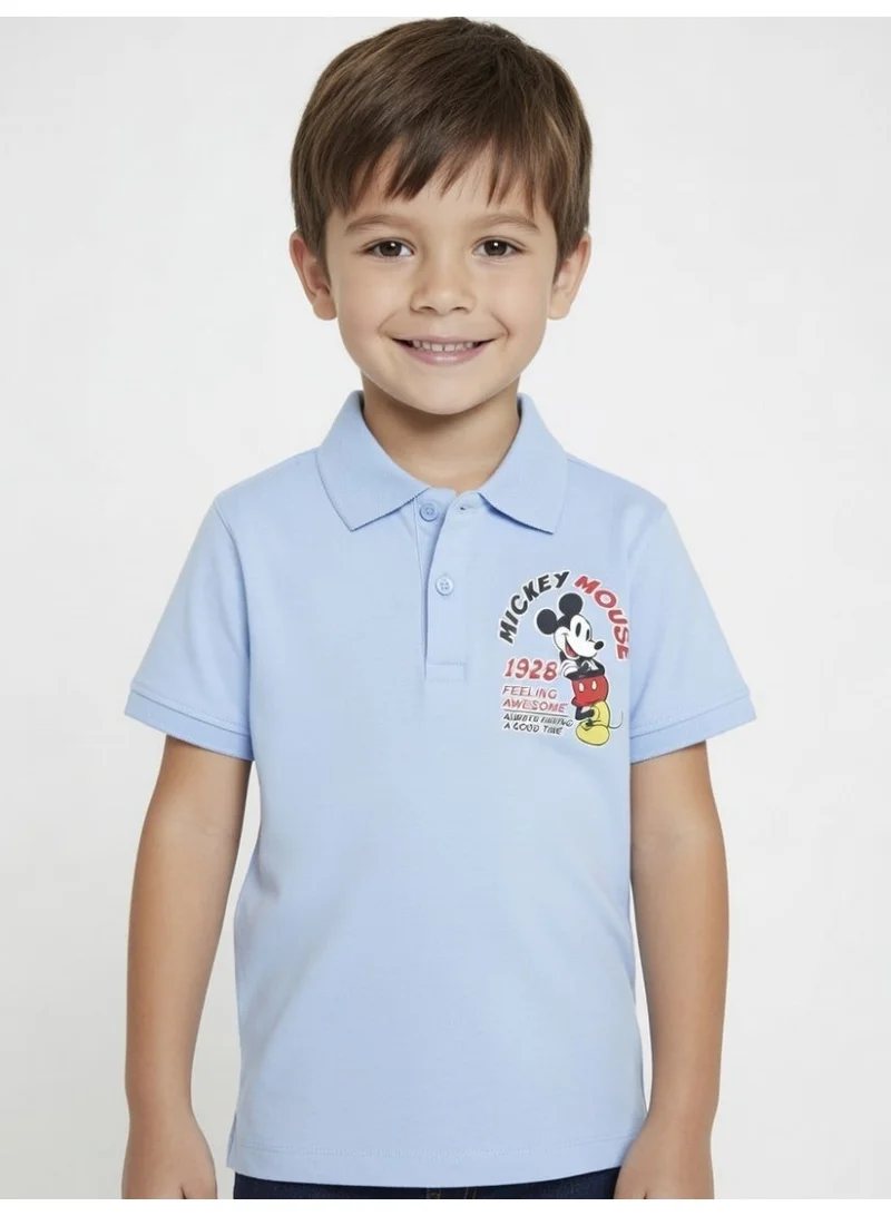 MICKEY MOUSE Mickey Mouse | Boys Polo T-Shirt | Blue