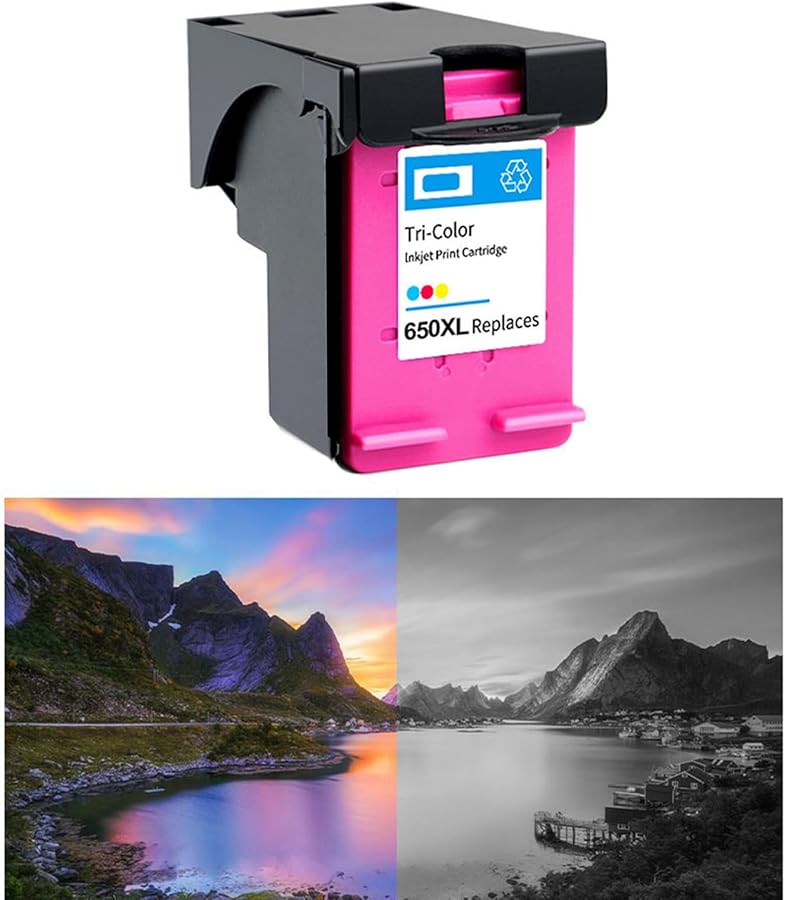 650XL Black Refillable Cartridge for Deskjet 1015 1515 2515 2545 2645 3515 Printer - Image 3