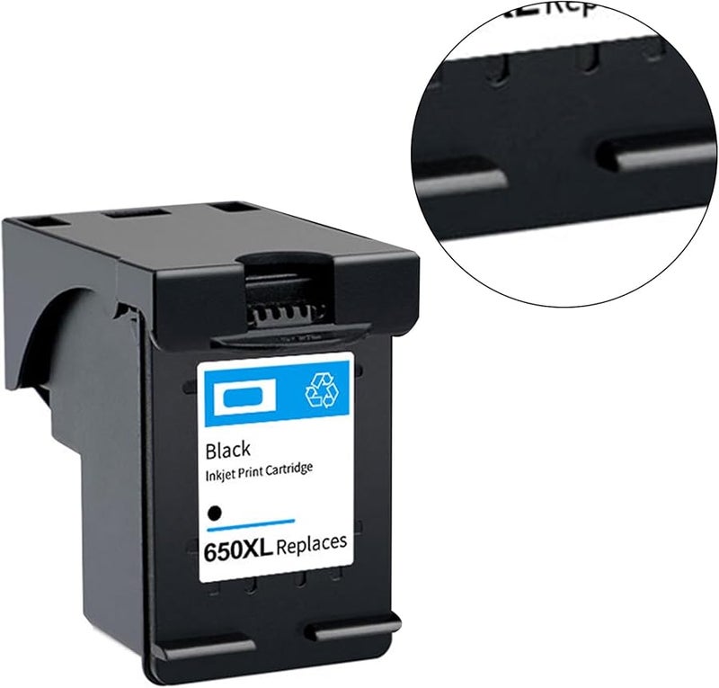650XL Black Refillable Cartridge for Deskjet 1015 1515 2515 2545 2645 3515 Printer - Image 5