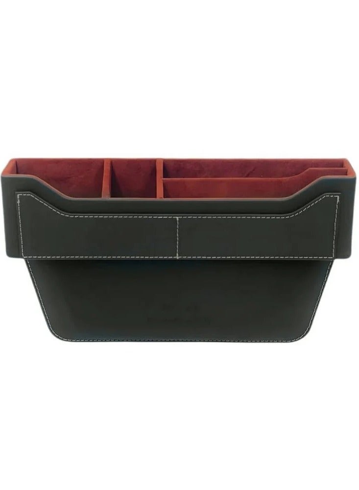 ZHUSE Light Luxury Car Seat Seam Storage Box Premium Leather, Large Capacity, Easy Installation, Multifunctional Design  - Image 4