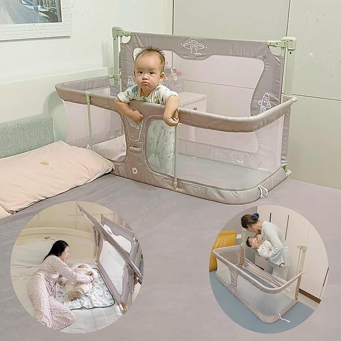SHREESAMP SHREESAMP Extra-Long Baby Bed Rail Guard for Kid Safety, Adjustable and Secure Protector for Preventing Falls, Soft and Comfortable Barrier for Toddlers, Toddler Beds [ 33W x 10H ]  - Image 4