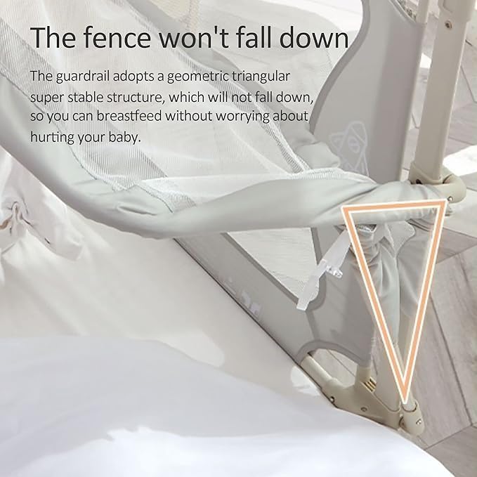 SHREESAMP SHREESAMP Extra-Long Baby Bed Rail Guard for Kid Safety, Adjustable and Secure Protector for Preventing Falls, Soft and Comfortable Barrier for Toddlers, Toddler Beds [ 33W x 10H ]  - Image 3