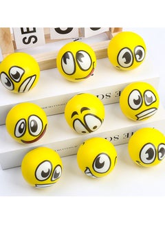 MIXDE 12 PCS Stress Balls Bulk, 2.5 Inch Funny Stress Balls Foam Face Squeeze Balls for Kids Adults Coworkers Stress Relief Squeeze  - Image 2