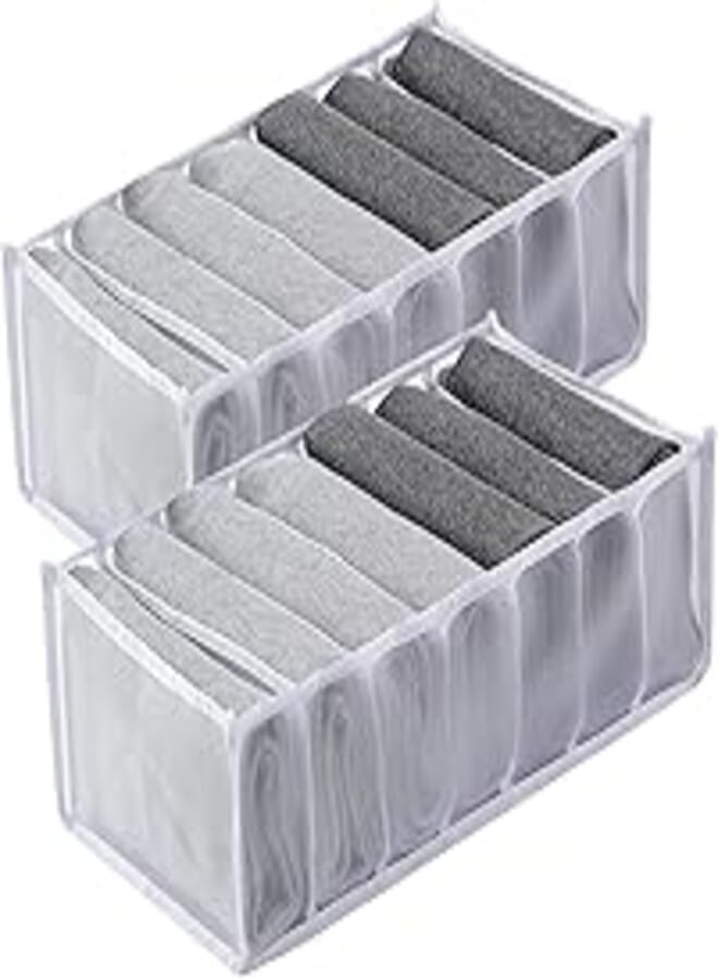 2 Piece Pants Organizer Set Grey 