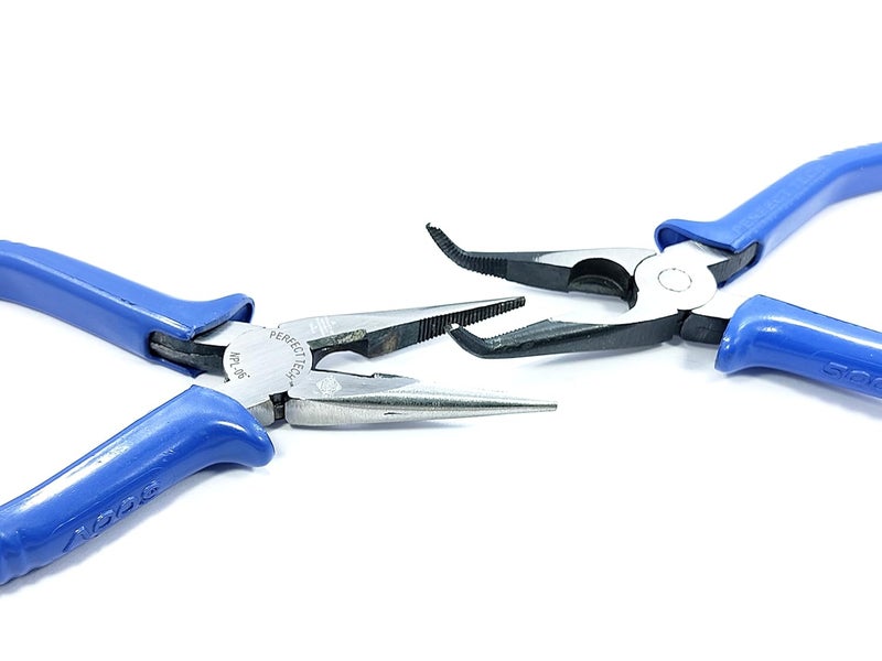 PERFECT TECH Combo 2 Pcs 6" Bend Nose Plier | Long Nose Plier (Blue) | Nose Pliers | Electronics Outside | Circlip Professional | Multipurpose Works | Non-Slip Handle | Pliers set tools Wrench - Image 4