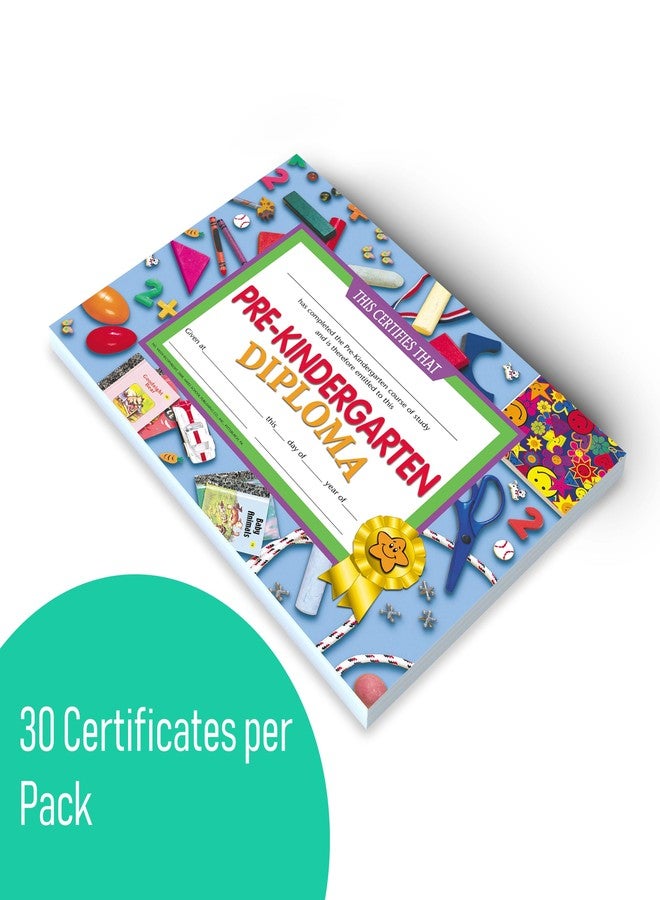 Hayes Preschool Kindergarten Diplomas, Pre Kindergarten, Pre-K, Recognition, Award Students, Blue Background, Graduation, End of The Year, 8.5" x 11" - 30 Pack of Diplomas - Image 4
