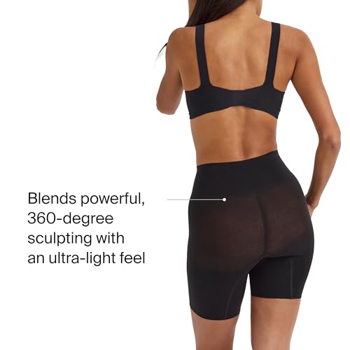 SPANX SPANXsculpt Seamless Power Mid-Thigh Short - Core Shapewear - Lightweight, All-Day Shaping & Support - No Panty Lines - Very Black - Large - Image 4