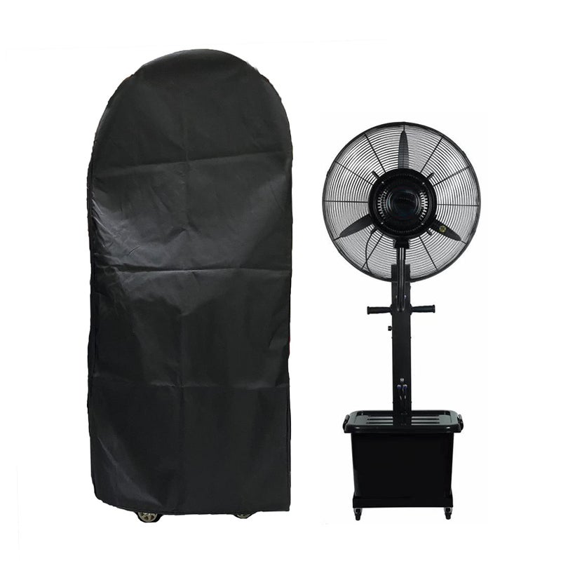 J&C JC Outdoor Waterproof Black Polyester Fan Cover Industrial Dustproof Easy to Clean Heavy Duty Size 236 x 11 x 61in Includes 1 Cover  1 Pouch 
