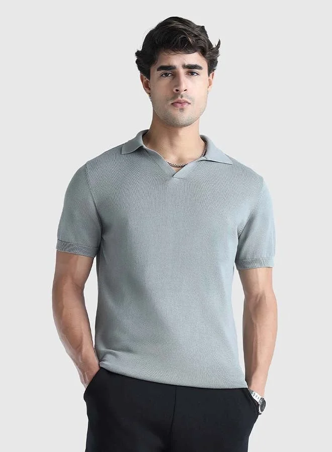 Musclemind Men's Flat Knit Polo