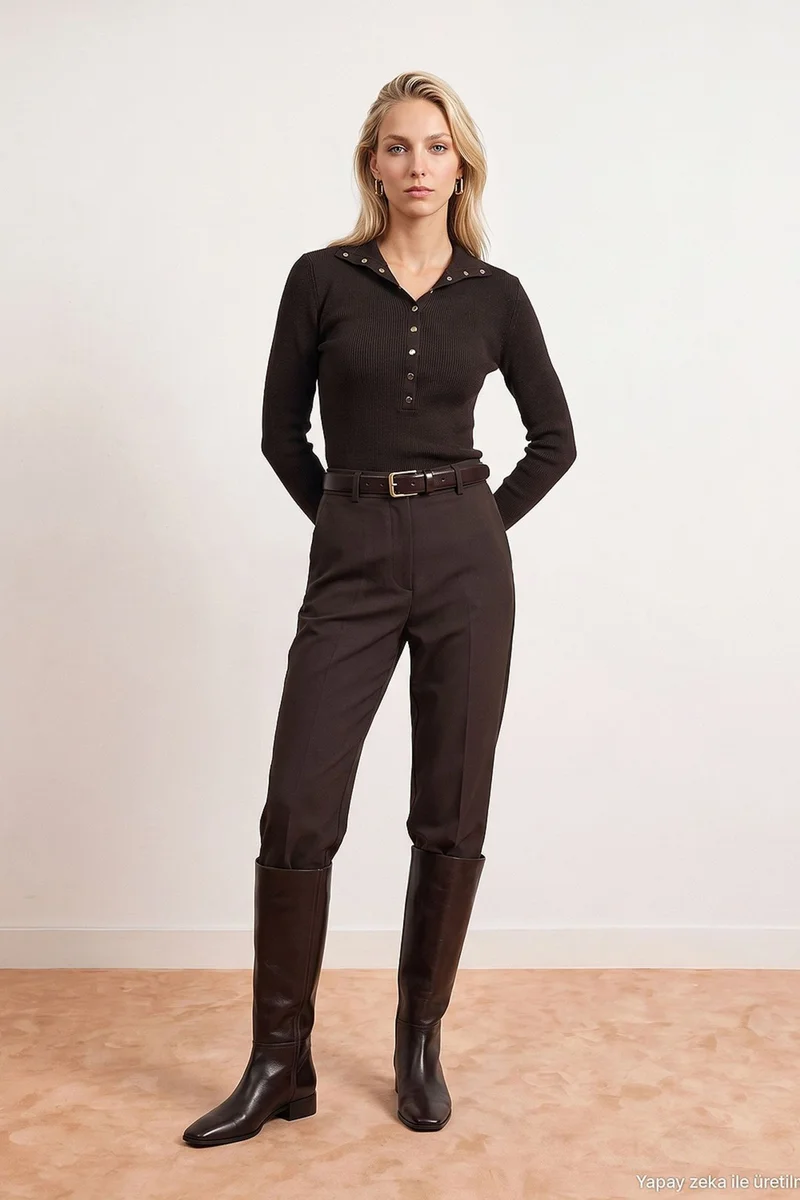 Dilvin Coffee Brown DILVIN Women's Sweater for Women | Best Price UAE