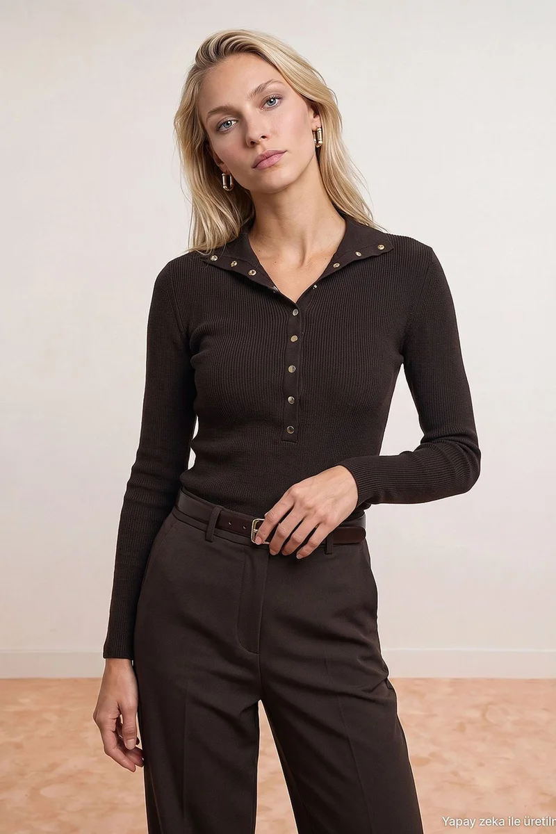 Dilvin Coffee Brown DILVIN Women's Sweater for Women | Best Price UAE