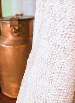 OJARIYA Handwoven Organic Cotton Premium Handloom Cream Sofa Throw Blanket  - Image 3