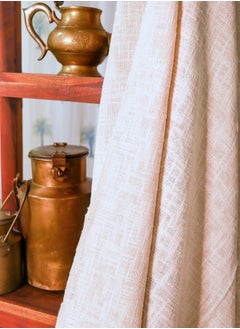 OJARIYA Handwoven Organic Cotton Premium Handloom Cream Sofa Throw Blanket  - Image 4