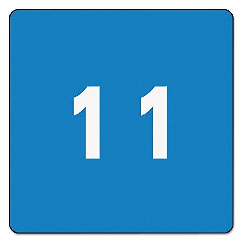 Smead DCC Color-Coded Numeric Label, 1, Label Roll, Light Blue, 250 Labels per Roll (67421) - Image 1