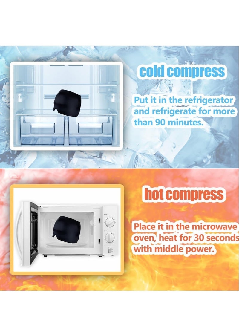 ACLIX Ice Head Wrap Form Fitting Gel Headache Relief Hat Cold Therapy Mask Migraine Hat Cold Migraine Mask Comfortable & Stretchable Pack Eye Mask for Puffy Eyes Tension Sinus & Stress - Image 3