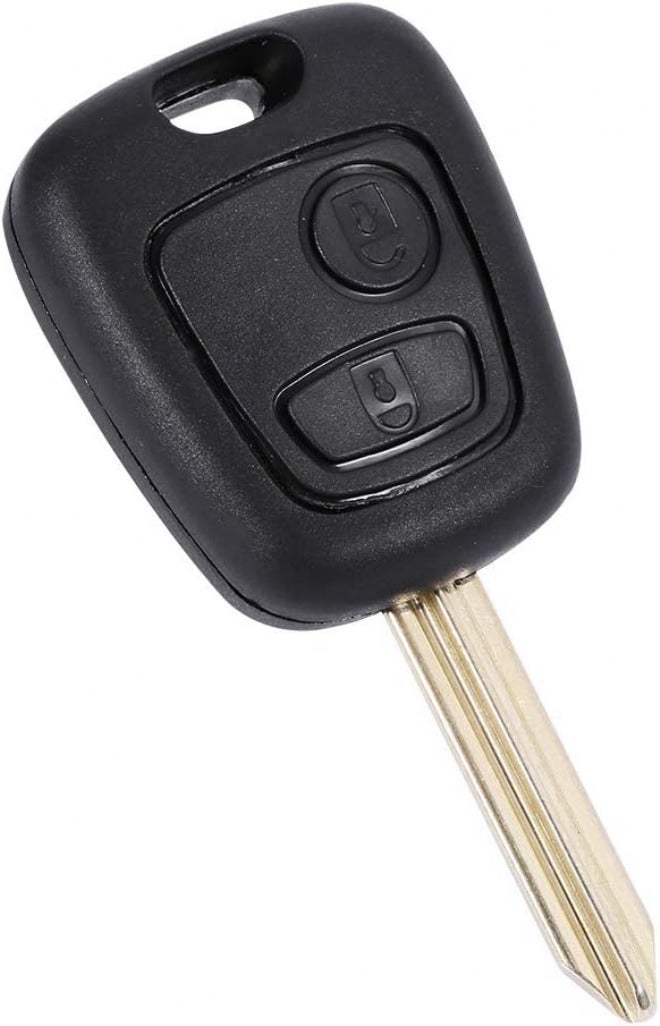 Semme Key Fob Remote Key Cas 2 Buttons Fob Shell Case Uncut Case for Saxo Berlingo Compatible with - Image 1