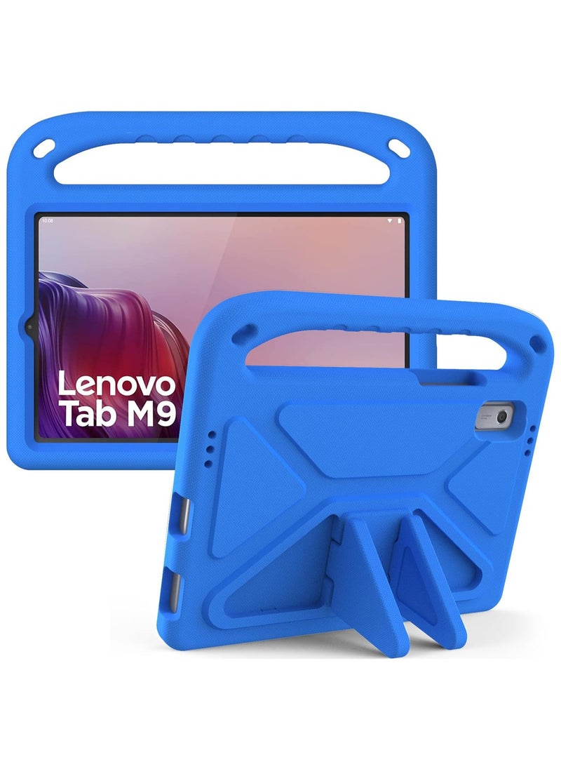 VKL - Compatible with Lenovo Tab M9 Case 9 inch Released 2023,Light Weight Shock Proof Handle Stand Kids Friendly Protective Cover Case (Blue) - Image 1