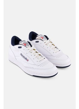 Reebok Men Club C Mid II Vintage Lace Up Tennis Shoes, White  - Image 1