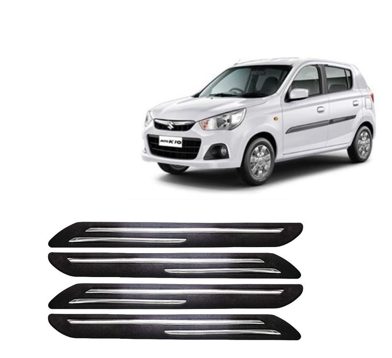 Car Bumper Guard for Maruti Alto K-10 New Shape - (Chrome Strip)