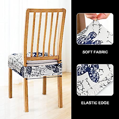 AMAZE ATTIRES Universal Size Dining Chair Seat Cover Set of 6 Seater pcs are Easily Washable Strechable and Comfortable for Dining Room Home Decor Slip Cover (Butterfly) - Image 5