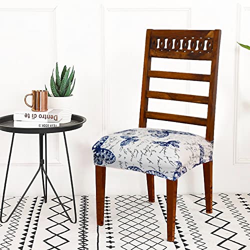 AMAZE ATTIRES Universal Size Dining Chair Seat Cover Set of 6 Seater pcs are Easily Washable Strechable and Comfortable for Dining Room Home Decor Slip Cover (Butterfly) - Image 2