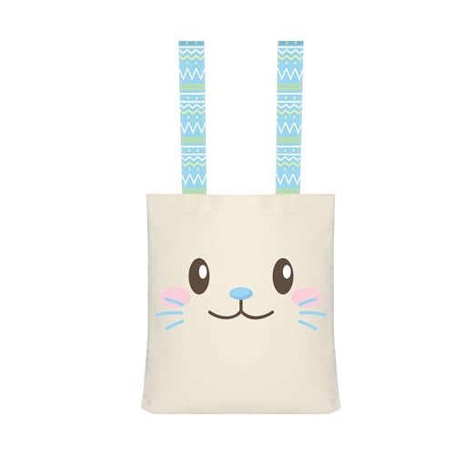 Party to Be Easter Canvas Bags for Kids Easter Bunny Bags for Girls Boys - Image 1