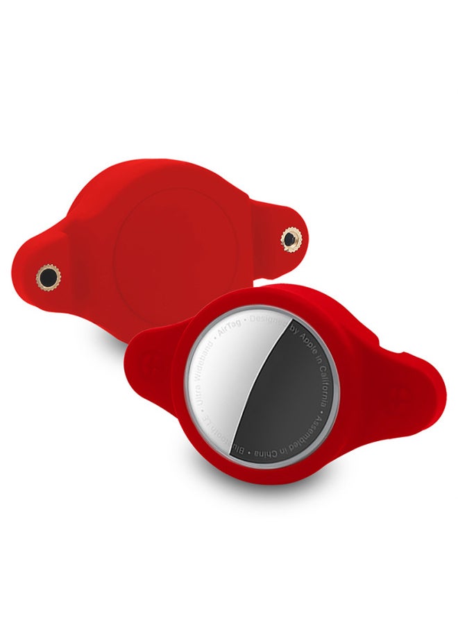 Generic - Applicable AirTag Waterproof Protective Cover For Apple Airtags Silicone Air Anti-lost Device Tag Shell Tracker Collar-Color:Collar Same Color Protective Cover OPP Bag-Applicable Model:airtag (without Rope) - Image 1