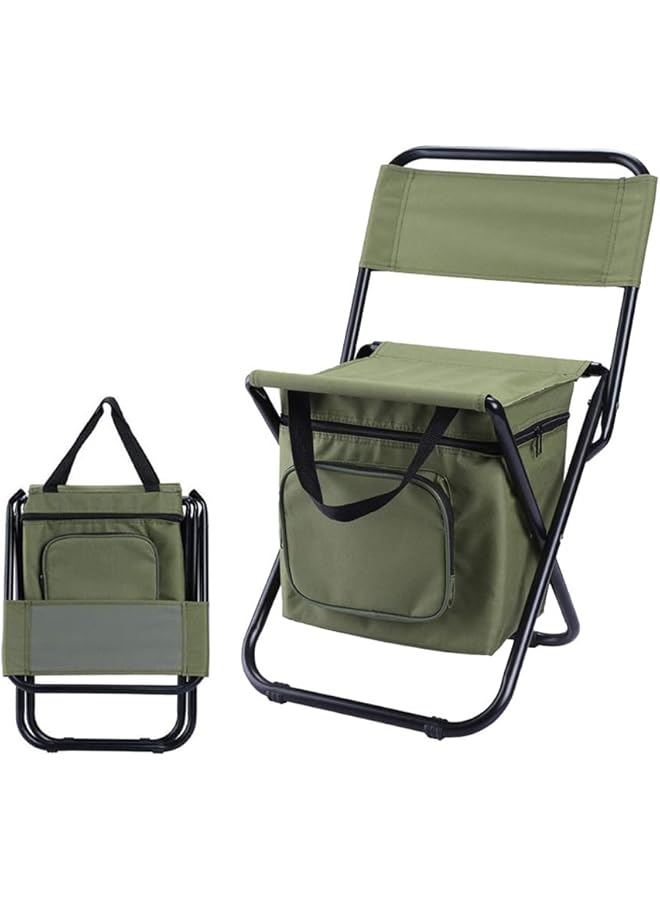 PROMASS Portable Outdoor Folding Chair Fishing Chair Folding Stool Camping Fishing Stool Adult With Heat Preservation Ice Pack Foldable Picnic Chair Outdoor Chair - Image 1