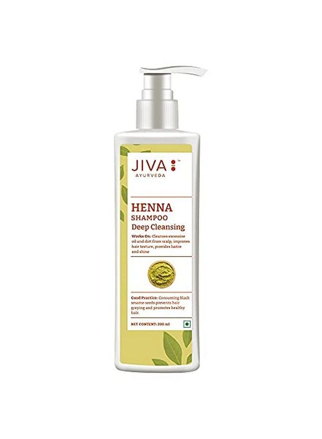 Jiva Henna Shampoo 200 Ml Pack Of 3 For All Hair Types Natural Cleanser For Long Healthy And Strong Hair - Image 3