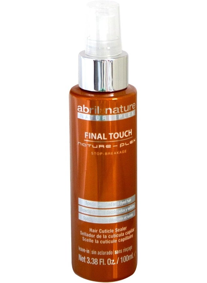 abril et nature - Nature Plex, STOP Breakage - Hydrating Hair Oil Final Touch - Finishing Serum with Hyaluronic Acid - Repairing Shine Oil for Split Ends - Leave-In - 100 ml - Image 1