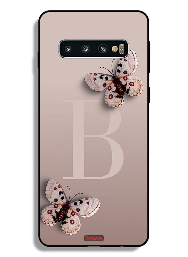 Tolwak Samsung Galaxy S10 Plus Protective Case Cover B Butterflies - Image 2