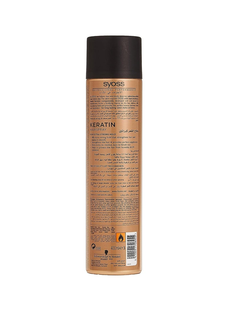 SYOSS Keratin Hairspray 400Ml with Comb - Image 2