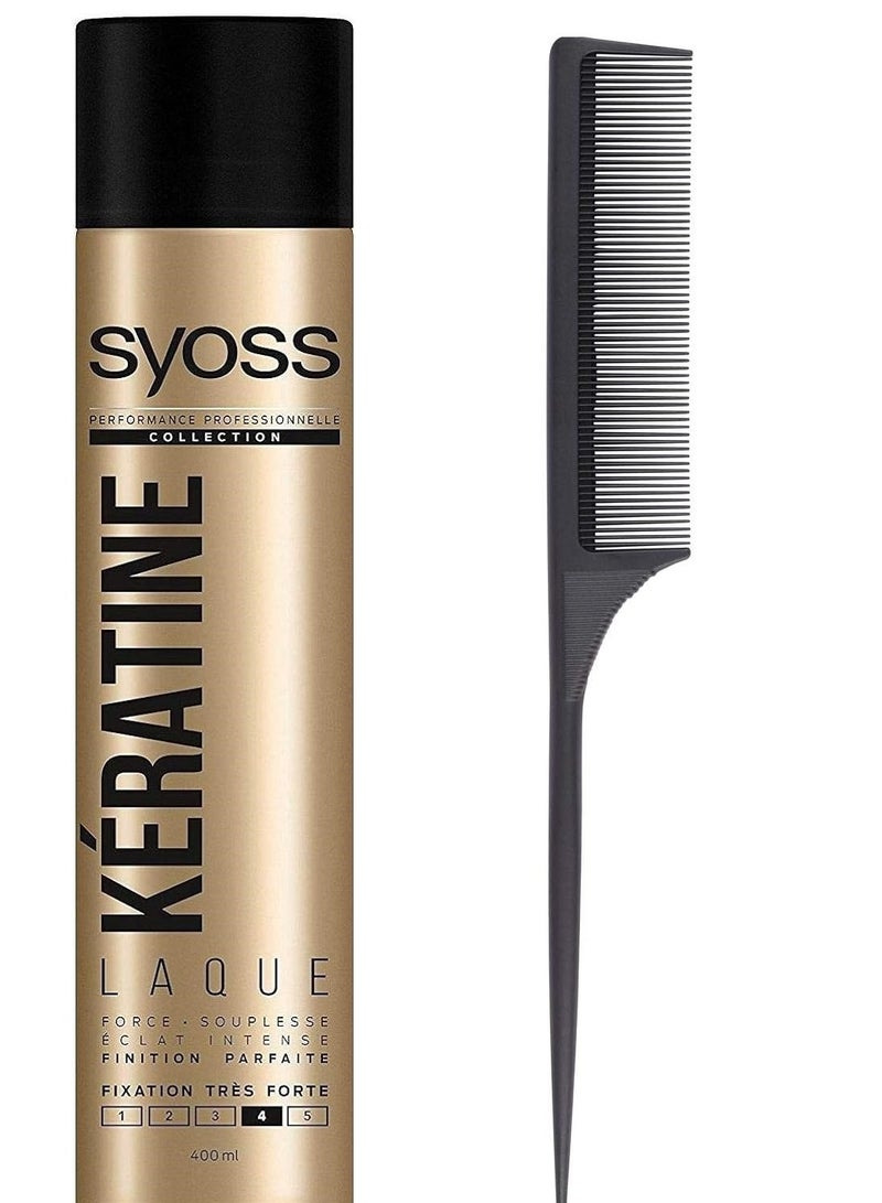 SYOSS Keratin Hairspray 400Ml with Comb - Image 1