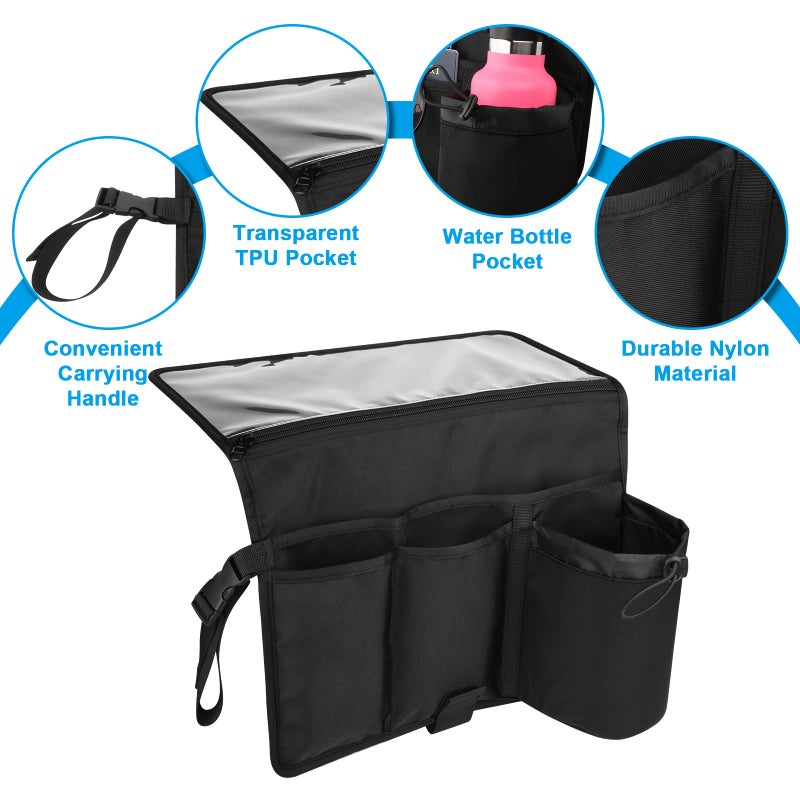 Cosmos Airplane Seatback Organizer Flight Travel Essentials Seat Back Storage Bag Airline Seat Hanging Pockets for Tablet, Magazines, Phone and Water Bottle | Keep Personal Items Clean & Organized - Image 5