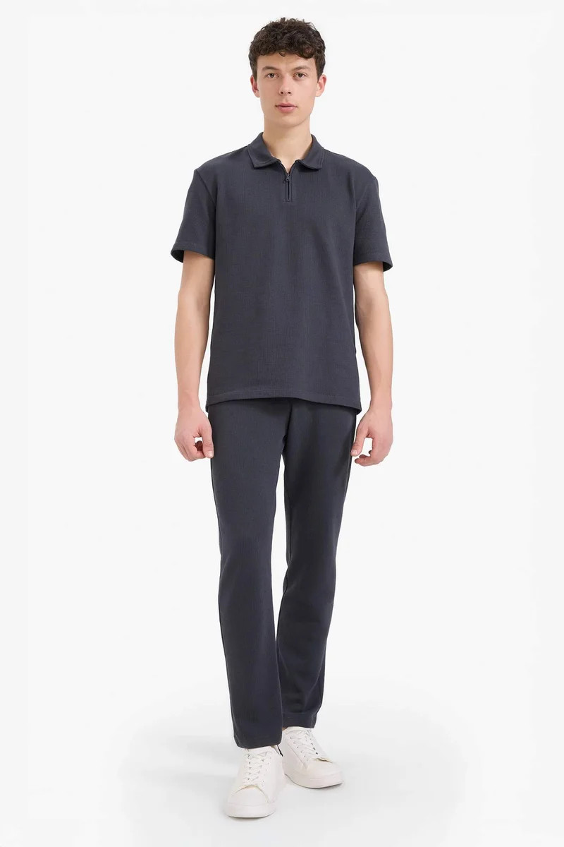 ديفاكتو Regular Fit Short Sleeve Polo T-Shirt