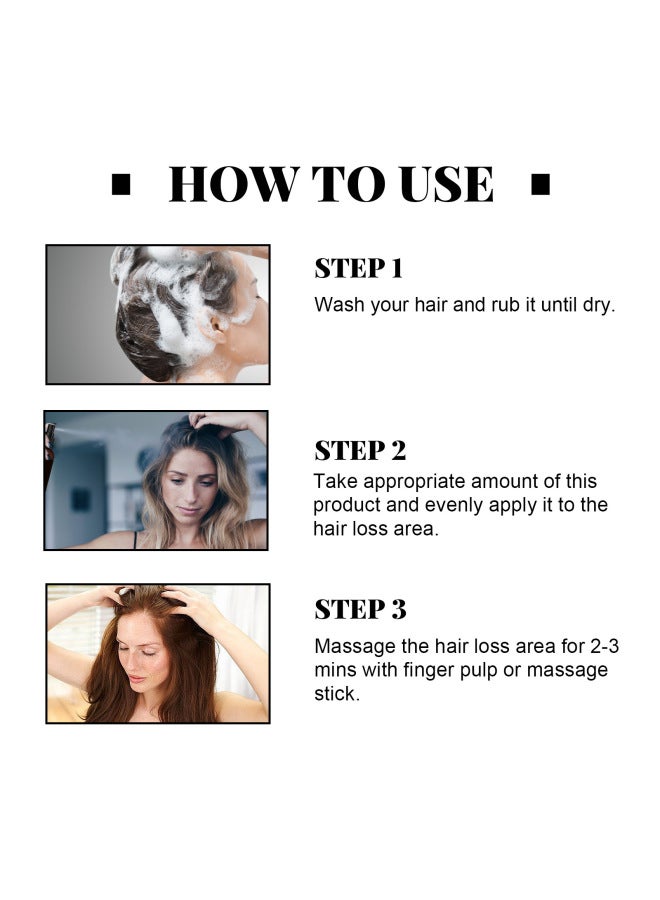 EELHOE Ginger Hair Care Essential Oil Mild Ingredients Moisturizing Hair Tail Soft Hair Ginger Essence Hair Care Oil - Image 4