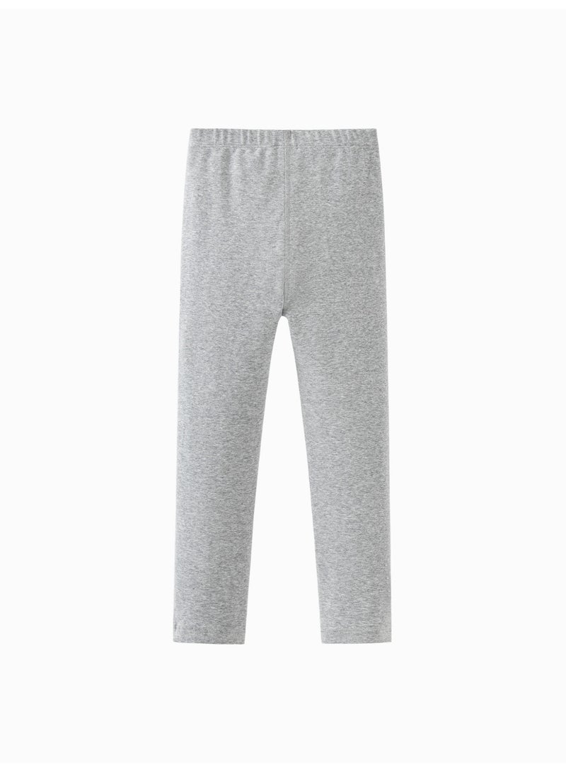 ميني بالا بنطلون ضيق مطاطي فائق النعومة للفتيات، لطيف على البشرة، قابل للتهوية، تصميم بخصر مرتفع للراحة، متعدد الاستخدامات للارتداء اليومي والمدرسة ومواعيد اللعب، بنطلون أساسي غير رسمي للأطفال - Image 5