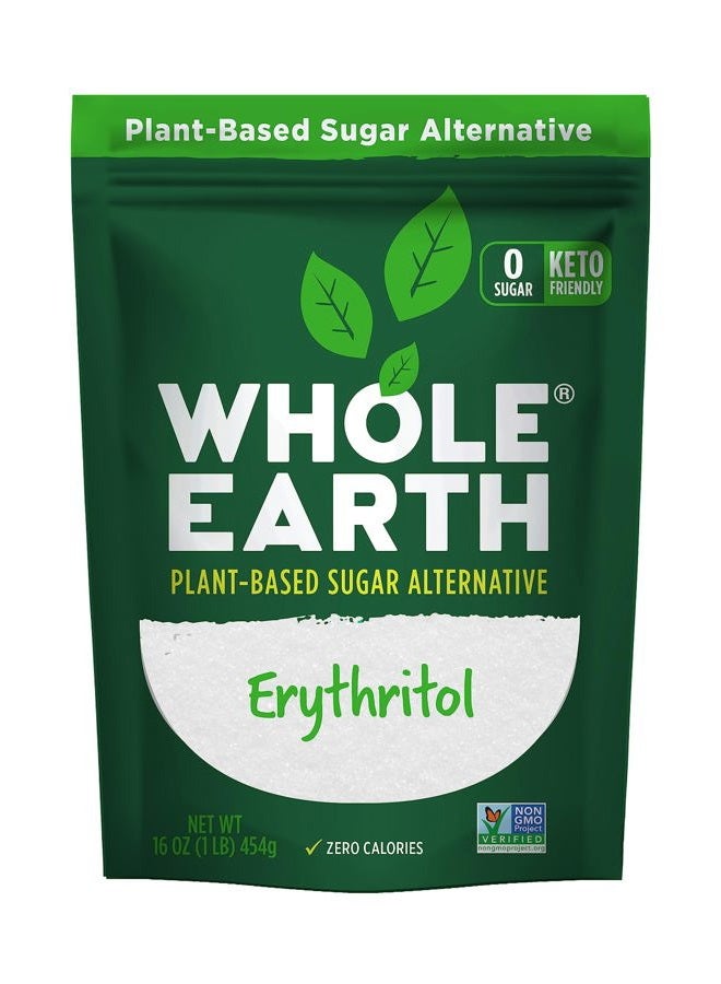 Whole earth Sweetener Co. 100% Erythritol Sweetener (Keto Sweetener, Natural Sugar Alternative, Baking Sugar Substitute, Zero Calorie Sweetener, Gluten Free, Non-GMO), 16 Oz - Image 1