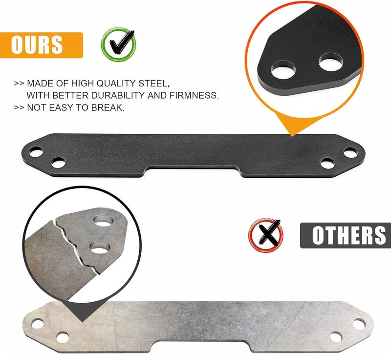 WSays Gloss Black 2" Lever Full Lift Bracket Kit for 2014-2024 Honda FOREMAN TRX500 SRA & RANCHER 420 TRX420 SRA - Image 3