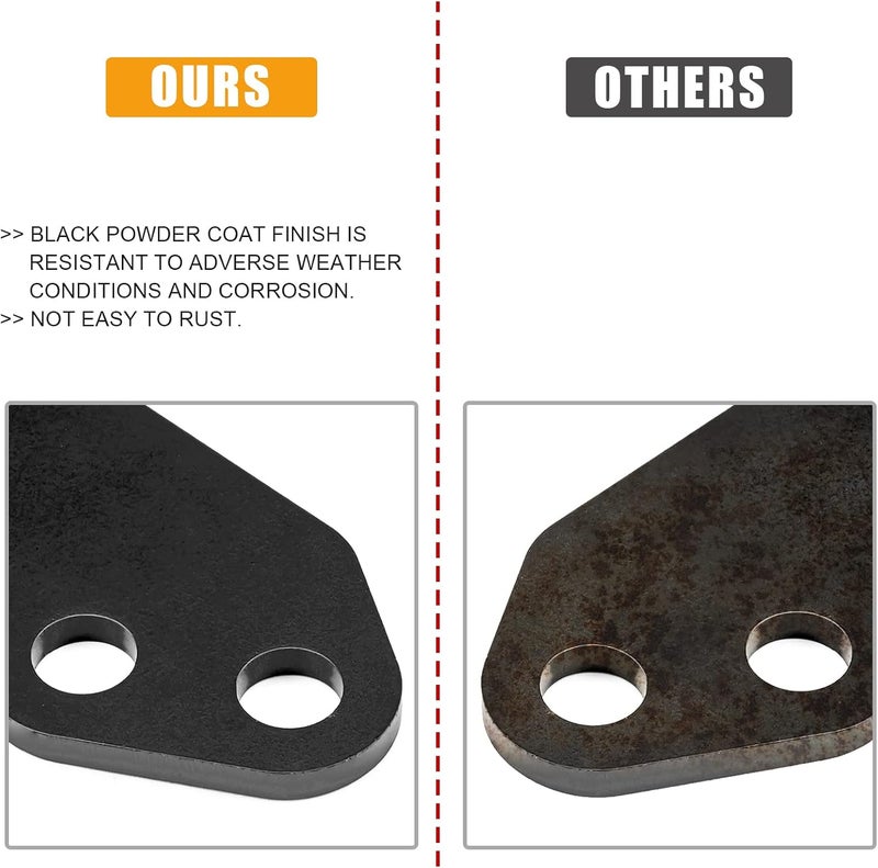 WSays Gloss Black 2" Lever Full Lift Bracket Kit for 2014-2024 Honda FOREMAN TRX500 SRA & RANCHER 420 TRX420 SRA - Image 4