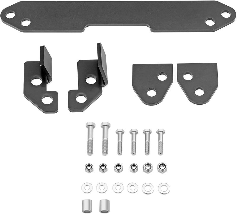 WSays Gloss Black 2" Lever Full Lift Bracket Kit for 2014-2024 Honda FOREMAN TRX500 SRA & RANCHER 420 TRX420 SRA - Image 1