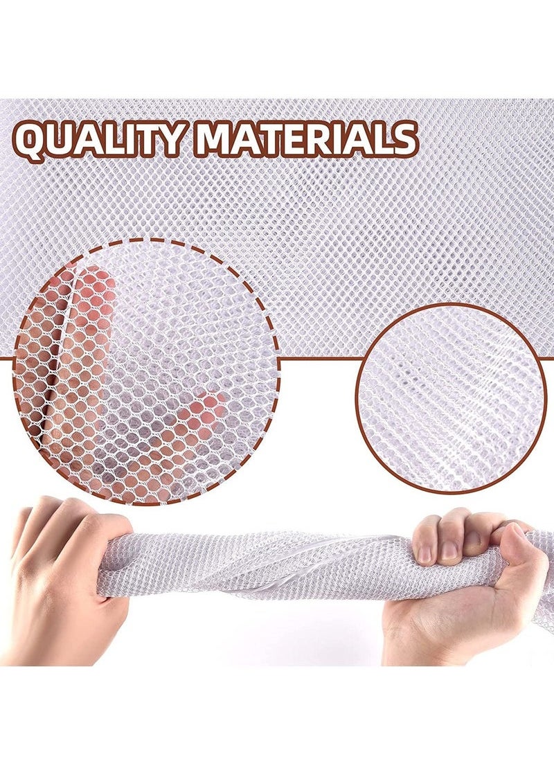 MIXDE Adjustable Child Banister Removable Balcony and Stairway Safety Net 200x78cm White  - Image 2
