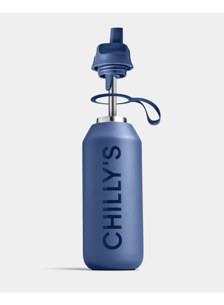 Chilly's | Water Bottle | Series 2 | Flip | 500ml | Whale Blue - Image 4