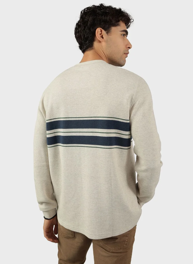 امريكان ايجل Striped Sweatshirt