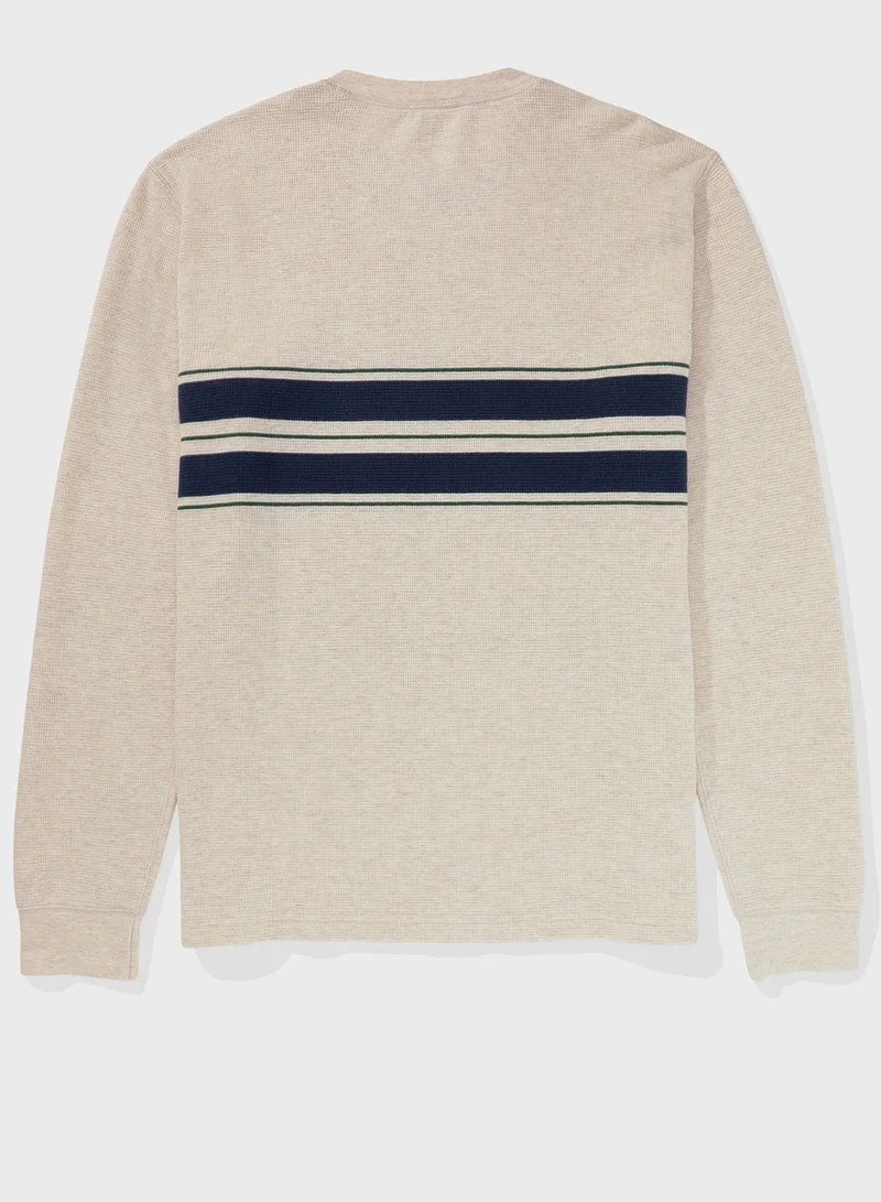 امريكان ايجل Striped Sweatshirt