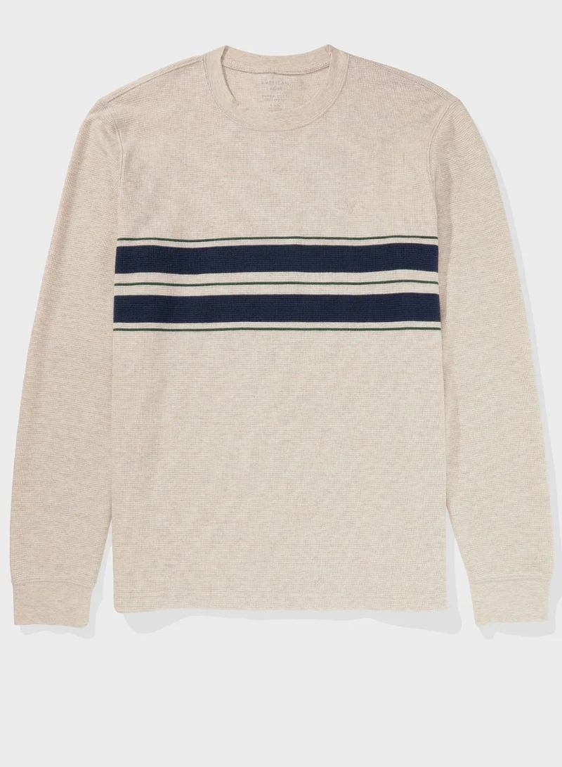 امريكان ايجل Striped Sweatshirt