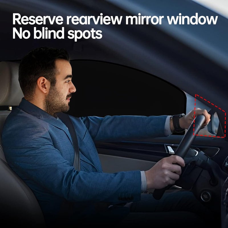 4Pcs Car Blinds with Magnets, Strong Shading and UV Protection, Privacy Curtains, General Motors Interior Accessories, Camping and Napping - Image 2